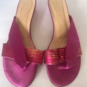 Kate Spade Pink Satin Sandals